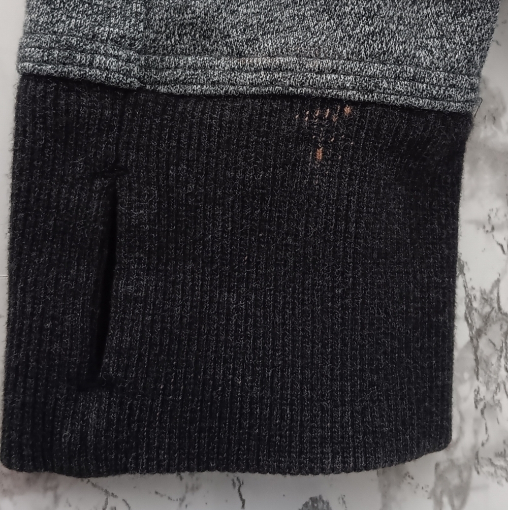 LULULEMON Karmacollected Jacket Heathered Speckled Black Women's 8 Zip Collared - Picture 12 of 12